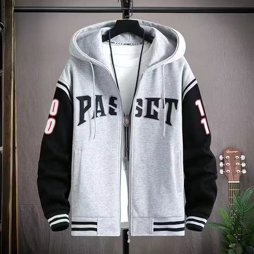 Sudadera Con Capucha Y Cremallera Para Hombre, Chaqueta Casu