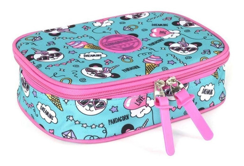 Imagem 10 de 10 de Kit Mochila Feminina Juvenil Panda Trolley Rodinhas G Up4you