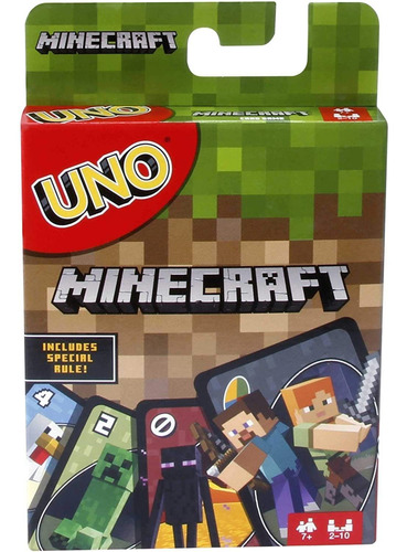 Juego De Cartas De Minecraft De Mattel Games Now Uno Fun Inc