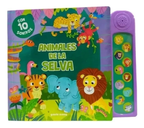 Animales De La Selva Libro Con 10 Sonidos