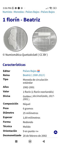 Moneda De Países Bajos