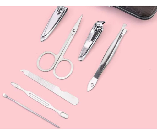 Kit Manicure Uñas Estuche Bolsillo (7 Piezas)