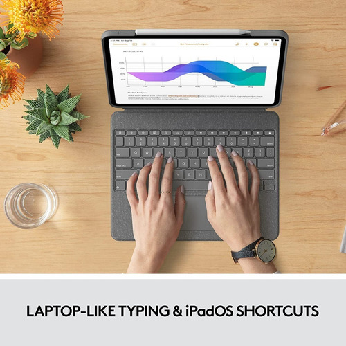Case Con Teclado Logitech iPad Pro 12.9 2022 M2 A2437 A2766