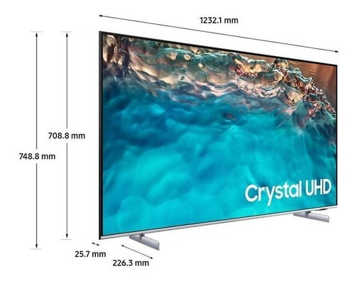 Imagen 3 de 6 de Televisor Samsung 55 Crystal Uhd 4k Bu8200 Smart Tv