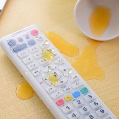 Imagen 5 de 9 de Funda Protectora De Silicona Impermeable Para Tv Transparent