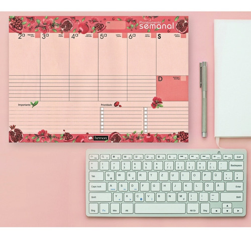 Imagem 2 de 9 de Planner De Mesa Semanal Permanente A4