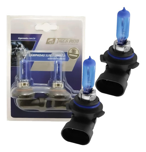Par Lâmpadas Tiger Auto Super Branca 50w 12v Hb4 4200k