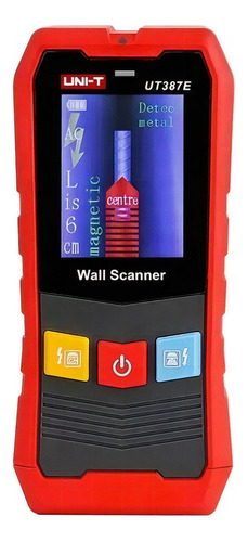 Scanner De Pared Detector Fierro Madera Y Cobre 100mm Ut387e Color Rojo