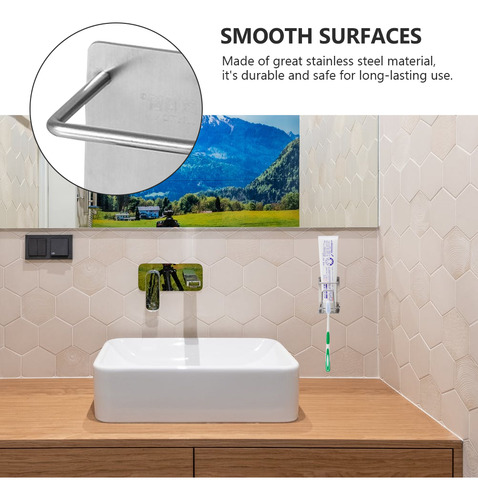 Estante Para Cepillos De Dientes De Pared, Baño, Acero Inoxi
