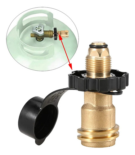 Adaptador Tanque De Con Perilla Manual Pol A Qcc1