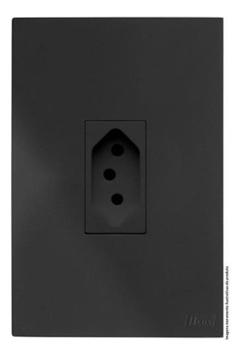 Cj Tomada 20a Vertical 4x2 - Recta Home Grafite Satin Fosco