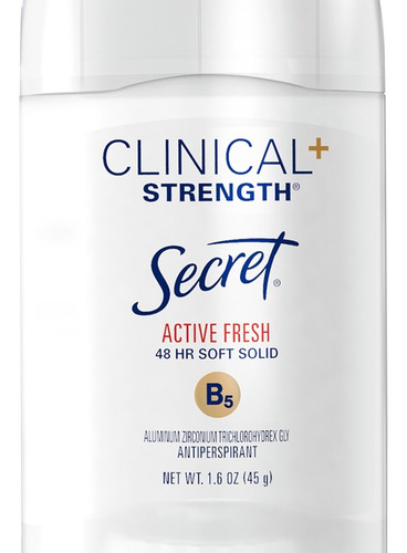 Secret Clinical Desodorante Antitranspirante Active Fresh Fragancia Active Fresh