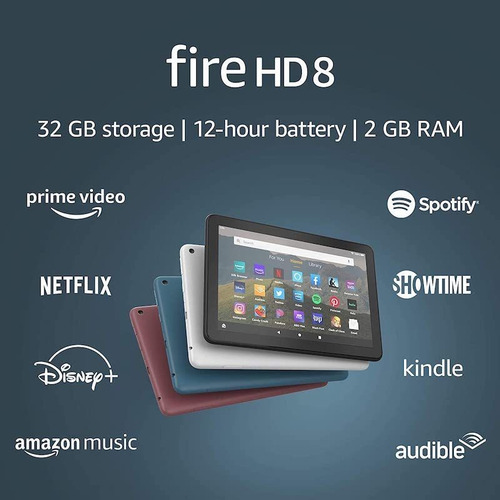 Tablet Amazon Fire HD 8 2020 KFONWI 8" 32GB plum y 2GB de memoria RAM