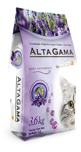 Arena Sanitaria Gatos Alta Gama Aroma Lavanda 3.6 Kg 