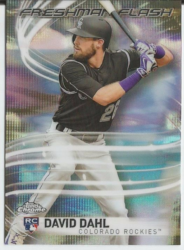  2017 Topps Chrome Freshman Flash Rc David Dahl Rockies