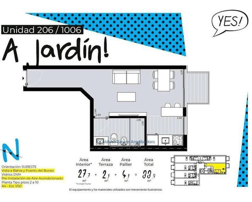 Apartamento Monoambiente En Venta En Pocitos Nuevo