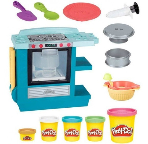 Set Masa Play Doh Hasbro Gran Horno De Pasteles 5 Potes