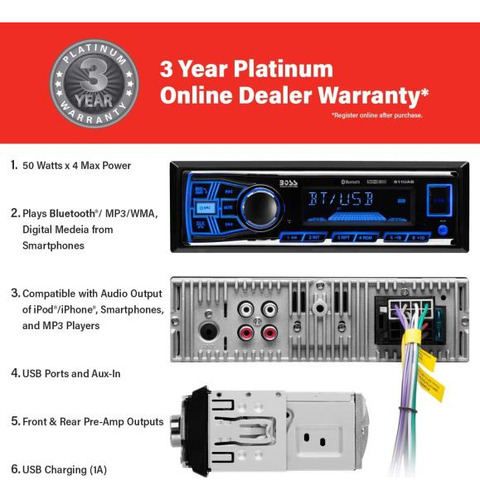 Boss Audio Systems 611uab Sistema Estéreo Para Automóvil: Di