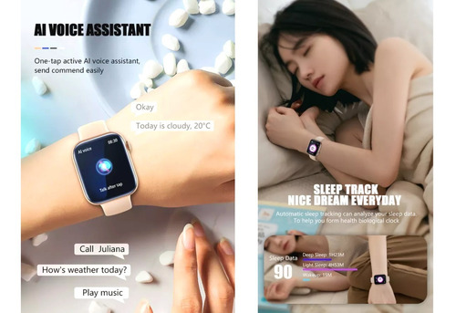Imagen 9 de 9 de Reloj Smart Watch P45 Mujer Hombre P/ Android iPhone Samsung