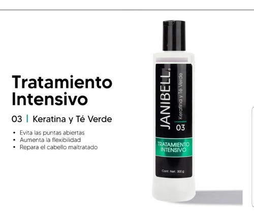 Tratamiento Intensivo Keratina Y Te Verde Janibell 2pza