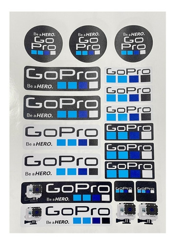 Gopro Kit De Stickers Para Personalizar Autos Motos 19 Pza 2