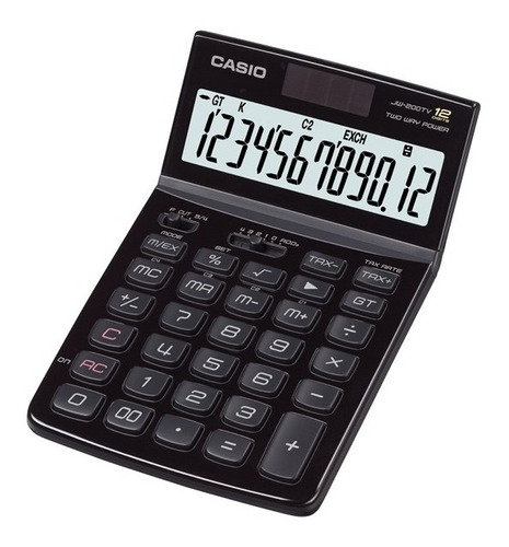 Calculadora De Oficina Casio Original Jw-200tw-bk-br-bu!