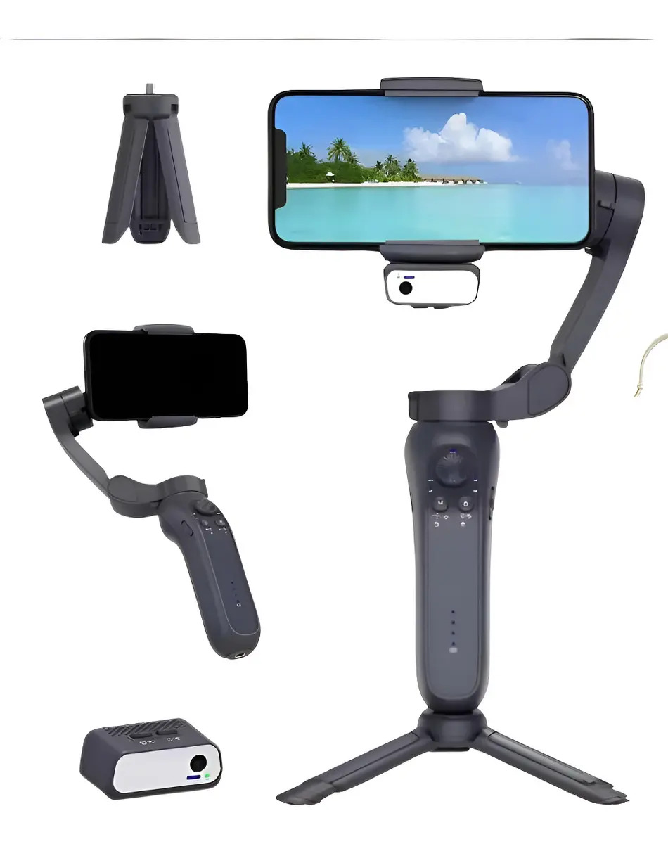 Soporte Estabilizador Gimbal L7 B Pro Plus 3 Ejes Celular Color Negro