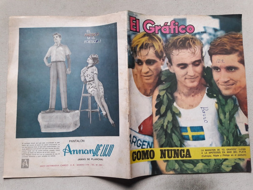 Revista El Grafico N° 2414 - Año 1966 - 32° Maraton Casá Tc