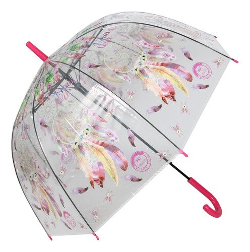 Paraguas Automático Transparente Niños Adultos Atrapasueños