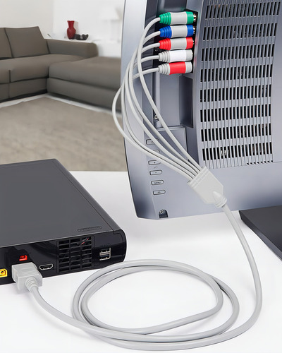 Cable de vídeo por componentes compatible con Nintendo Wii 720p 1080i