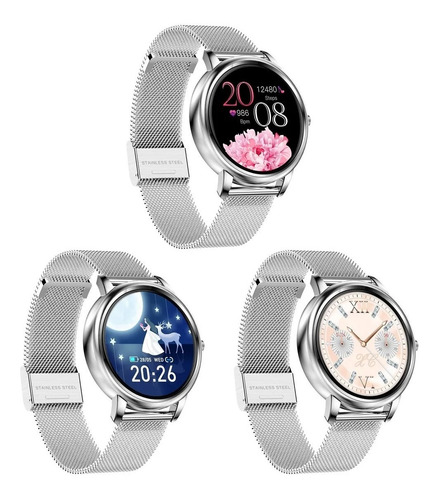 Imagen 8 de 9 de Reloj Inteligente Mujer, Pulsera Bluetooth, Pulsera Int