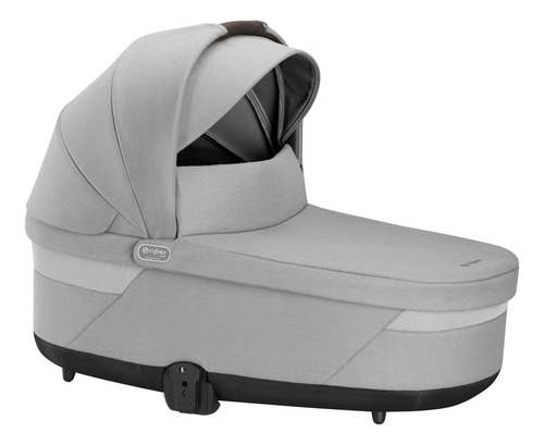 Cuna Cybex Cot S Lux 2, Color Gris Lava, Con Asa De Transpor