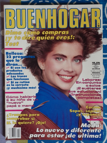 Revista Buenhogar Anjelica Huston 1986