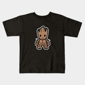Remera Dragonfly Negra Y Blanca Groot Guardianes Col. A 17