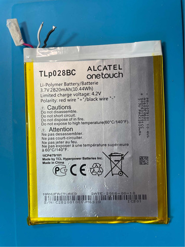 Batería *original* Tablet Alcatel Pixi 3 8056 (envío Gratis)