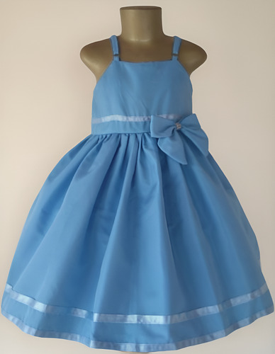 Vestido Infantil Festa Floral - Branco- Cores + Brinde Tiara