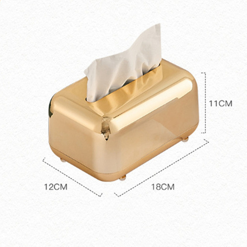 Estuche De Papel Para Servilletas N7luxury, Dorado, Para Pañ