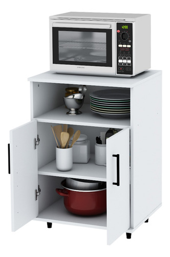 Rack Mesa De Microondas Centro Estant 2 Puertas G10b