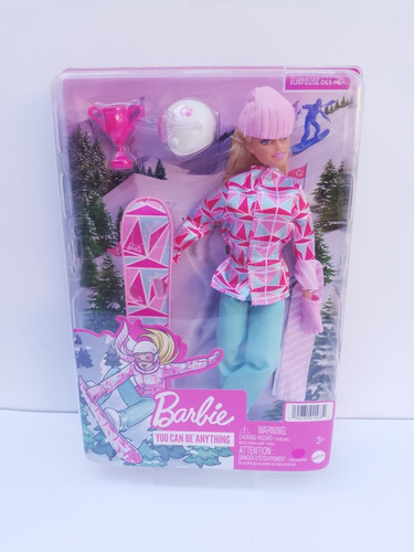 Muñeca Barbie Snowboarder Original.