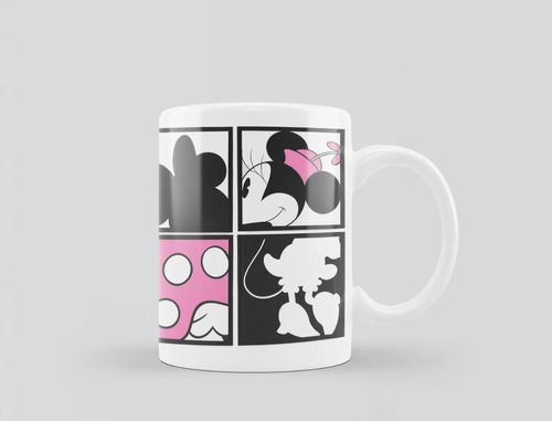 Tazas Mickey Mouse Minnie Cerámica Importada Disney Dibujo