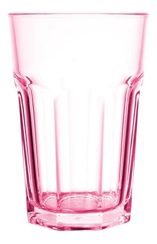 Vaso Facetado 450 Cc Policarbonato Irrompible X 12 D+m Bazar