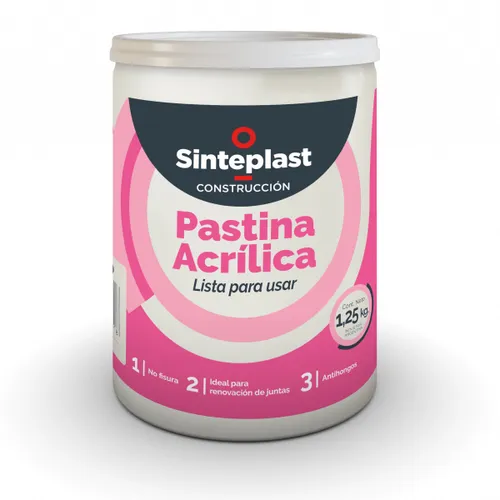 Pastina Acrilica Lista Para Usar Colores Sinteplast 1,25 Kg
