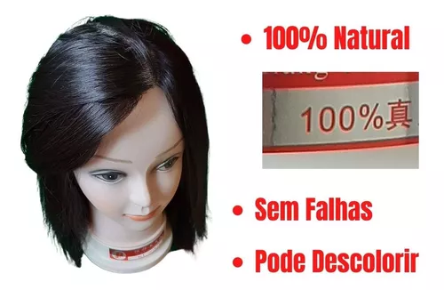 Cabeça de boneca 100 natural para treino de cabeleireiros