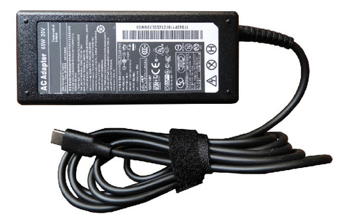 Cargador Genérico Para Laptop Lenovo 20v 3.25a 65w Tipo C