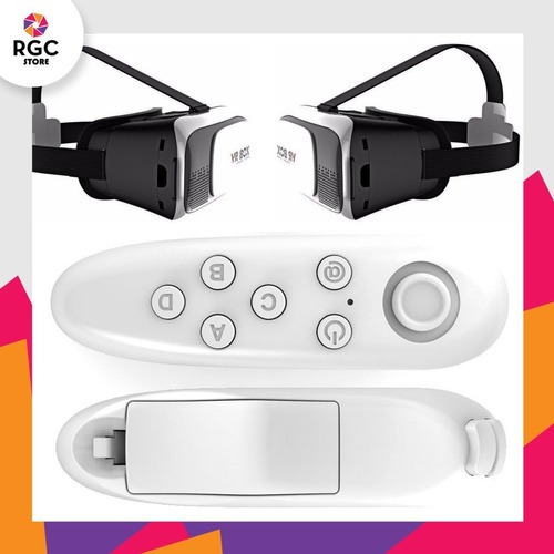 Imagen 4 de 11 de Anteojos Vr Box Realidad Virtual Lentes 3d Joystick Control Casco Smartphone Para Celular Entretenimiento Portatil