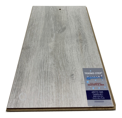 Piso Laminado Teknostep Splash Arctic Oak 8mm.