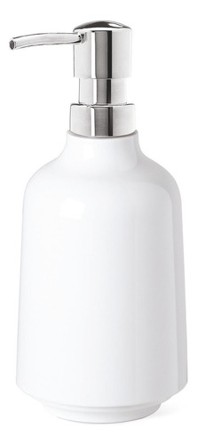 Dosificador De Jabón Liquído O Gel Umbra Step 385ml Color Blanco