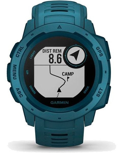 Monitor Cardíaco De Pulso Com Gps Garmin Instinct Azul