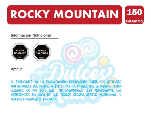 Marshmallows Rocky Mountains De Colores (bolsa Con 150 Gr)