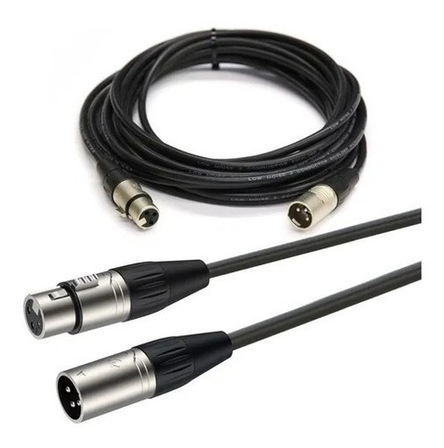 Cable Canon Xlr Para Microfono Macho Y Hembra 7 Metros